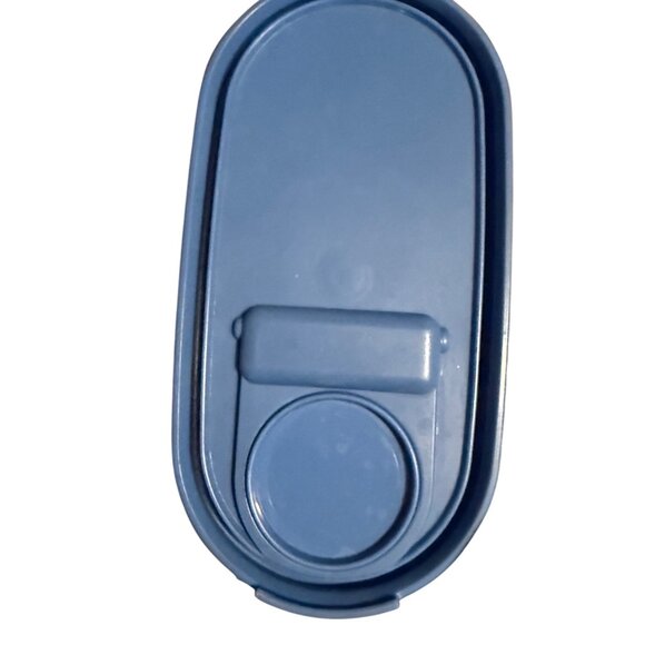Vintage Tupperware Modular Mate Oval Storage Container Blue Seal Large - Picture 6 of 9